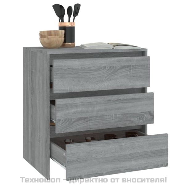 Сайдборд, сив сонома, 70x41x75 см, инженерно дърво