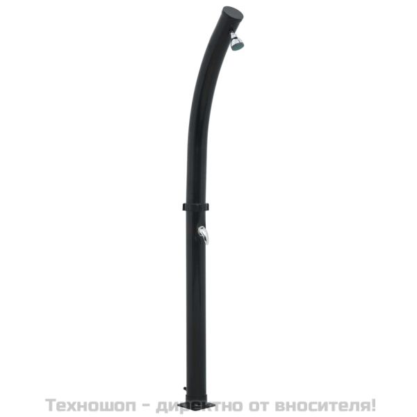 Соларен душ, черен, 214 см, 20 л