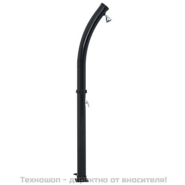 Соларен душ, черен, 214 см, 20 л