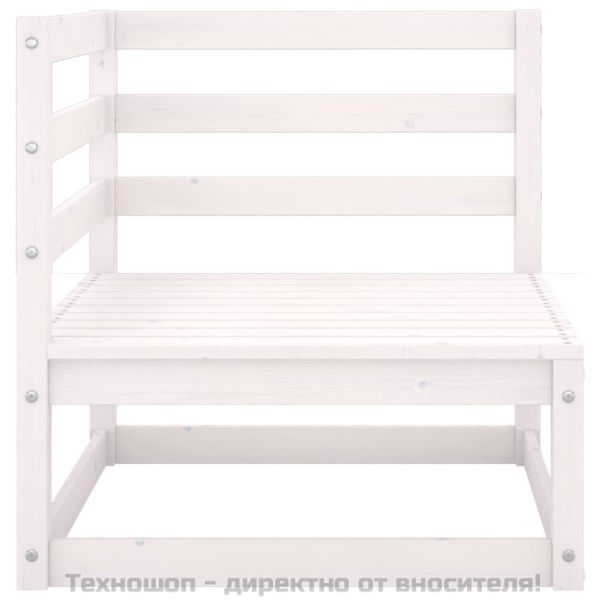 Градински ъглов диван, бор масив