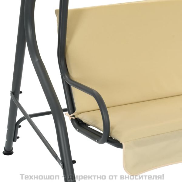 Градинска люлка, кремавобяла, 170x110x153 см