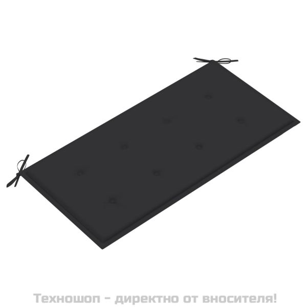 Възглавница за градинска пейка антрацит 100x50x4см оксфорд плат