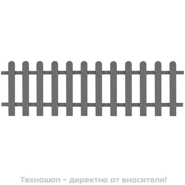 Дъсчена ограда, WPC, 200x60 см