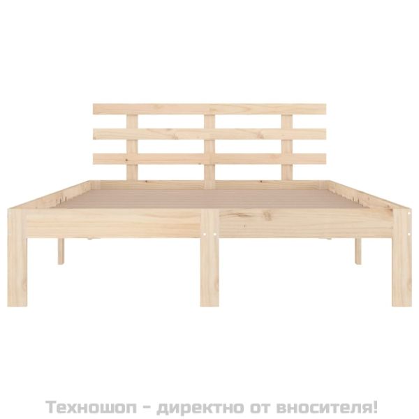 Рамка за легло, масивно дърво, 140х190 см
