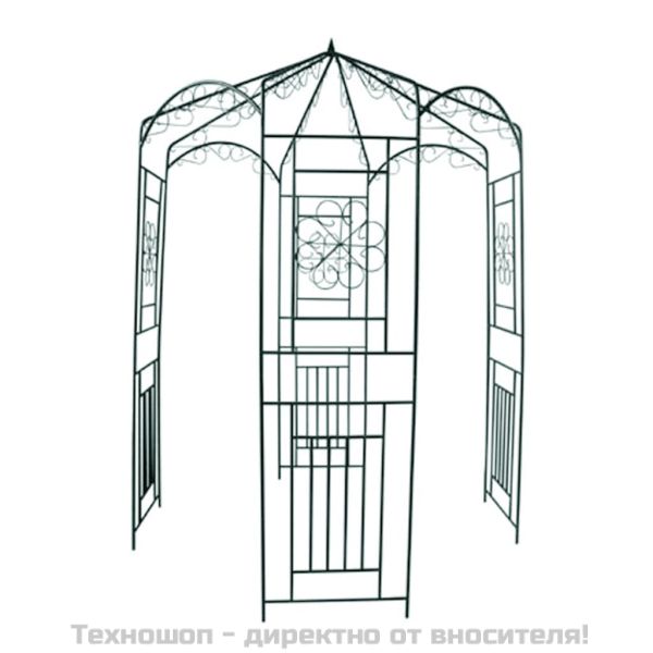 Градинска арка, 250 см, тъмнозелена