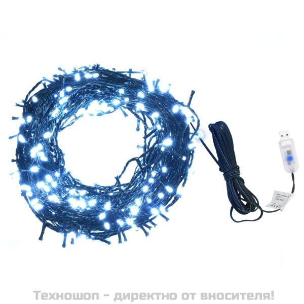 Светещ стринг 400 LED за закрито или открито 40 м студено бял