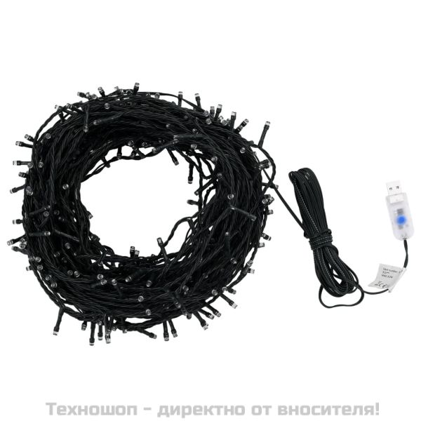 Светещ стринг 400 LED за закрито или открито 40 м студено бял