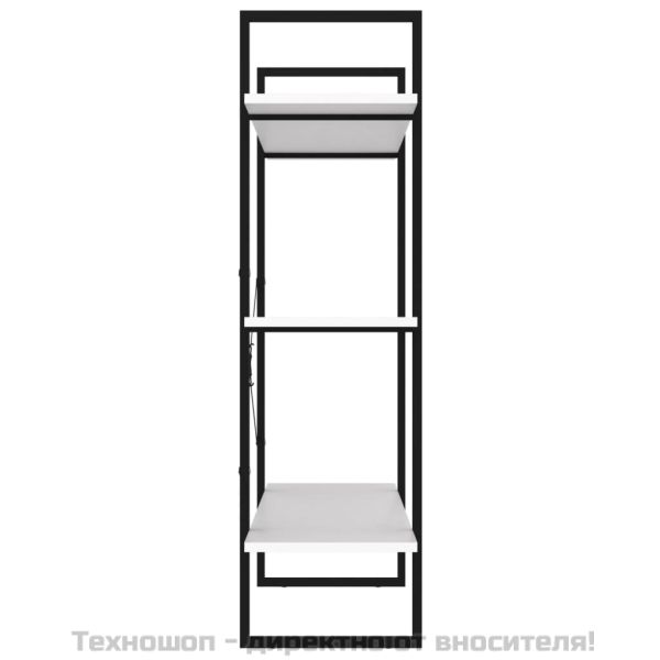 Библиотека, бял, 100x30x105 см, инженерно дърво