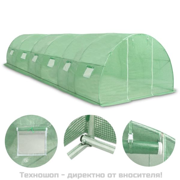 Оранжерия, 27 м², 900x300x200 см