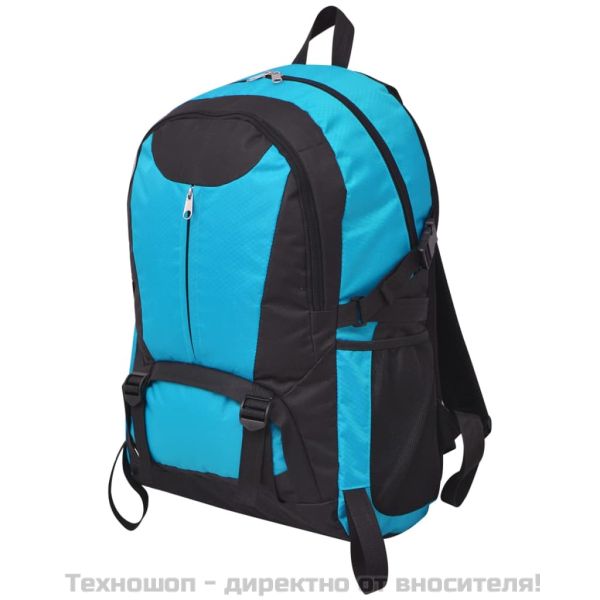 Туристическа раница, 40 л, черно и синьо