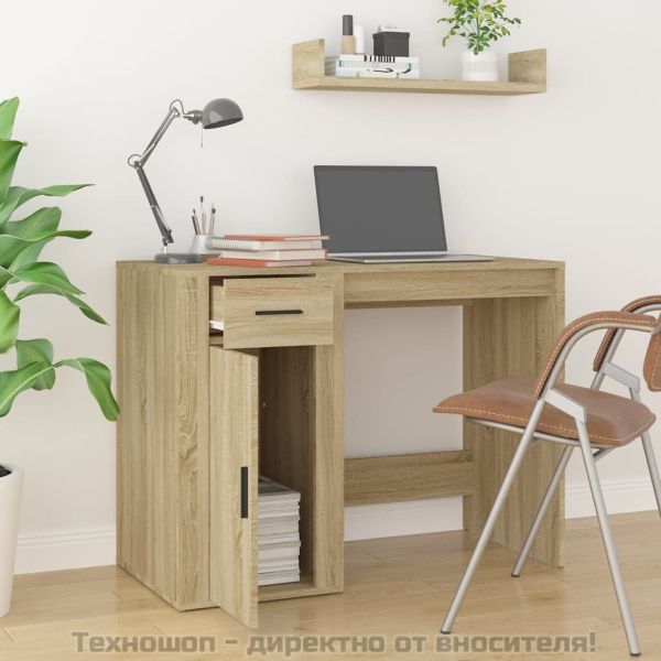 Бюро, дъб сонома, 100x49x75 см, инженерно дърво