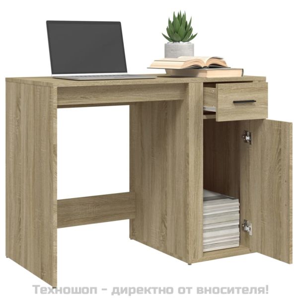 Бюро, дъб сонома, 100x49x75 см, инженерно дърво