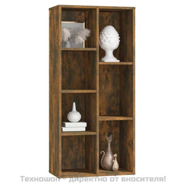 Библиотека, опушен дъб, 50x25x106 см