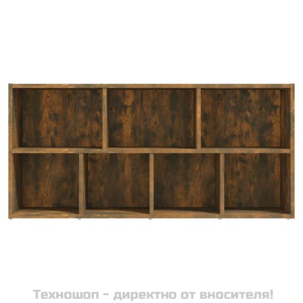 Библиотека, опушен дъб, 50x25x106 см
