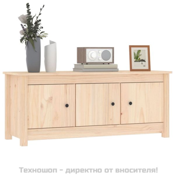 Шкаф за обувки, 110x38x45,5 см, бор масив