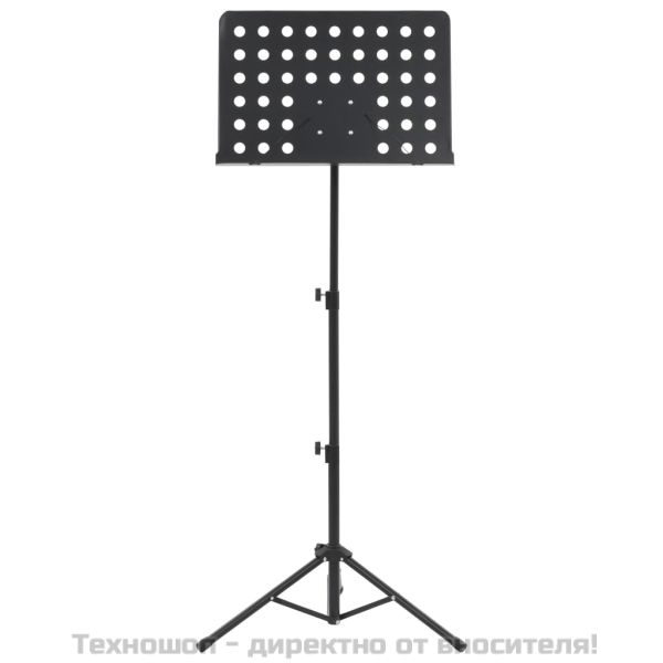 Стойка за ноти, черна, стомана