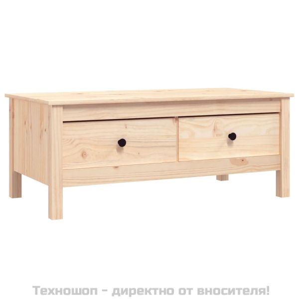 Кафе маса, 100x50x40 см, бор масив
