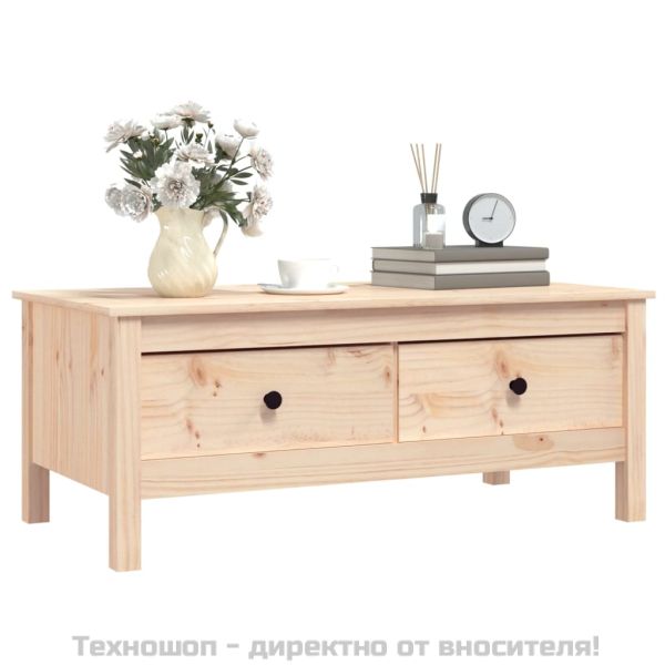 Кафе маса, 100x50x40 см, бор масив