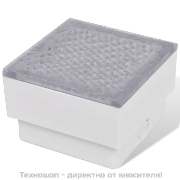 LED осветителни тела за вграждане в земя, 6 бр, 100x100x68 мм