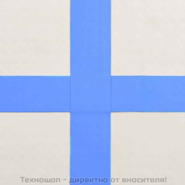 Надуваем дюшек за гимнастика с помпа, 400x100x20 см, PVC, син