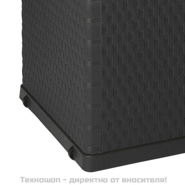 Градински сандък за съхранение антрацит 120x56x63 см PP ратан