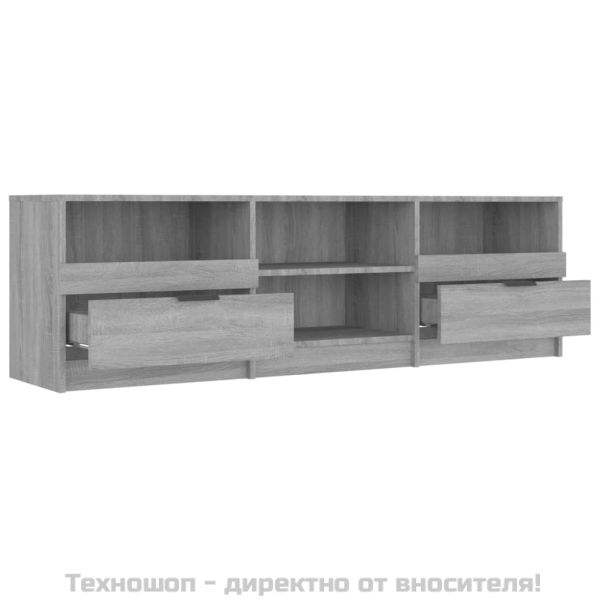 ТB шкаф, сив сонома, 150x33,5x45 см, инженерно дърво
