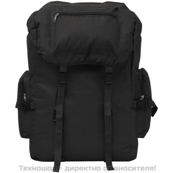 Раница, войнишки стил, XXL, 65 л, черна