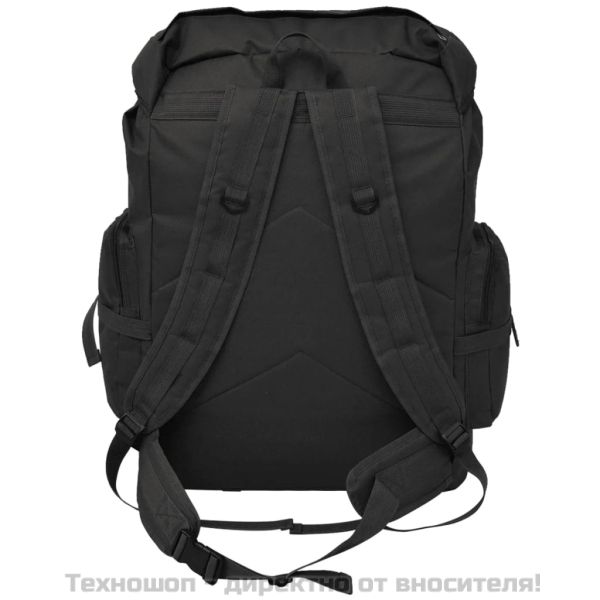 Раница, войнишки стил, XXL, 65 л, черна