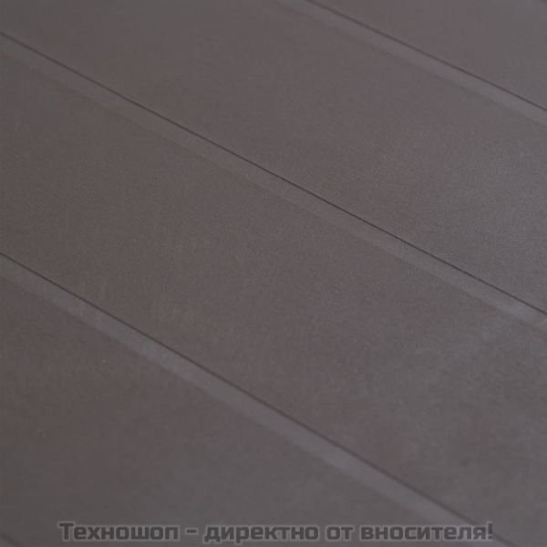 Градинска маса, 79x79x72 см, пластмаса, ратанов вид, кафява