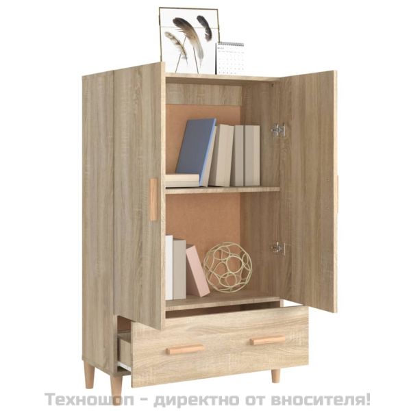 Висок шкаф, сонома дъб, 70x31x115 см, инженерно дърво
