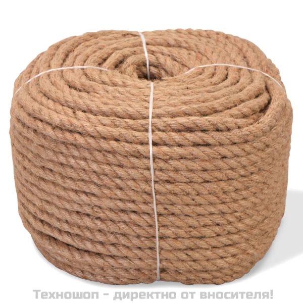 Въже, 100% юта, 6 мм, 500 м