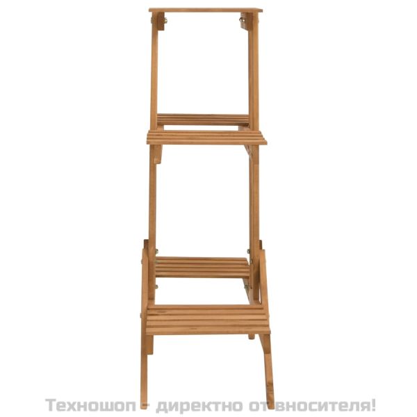 Стойка за цветя, 83x25x83 см, чамово дърво