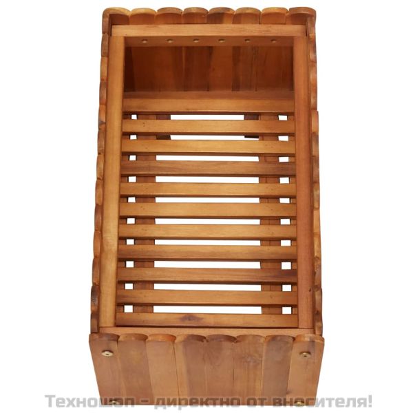 Градинска повдигната леха, 50x30x25 см, акациево дърво масив