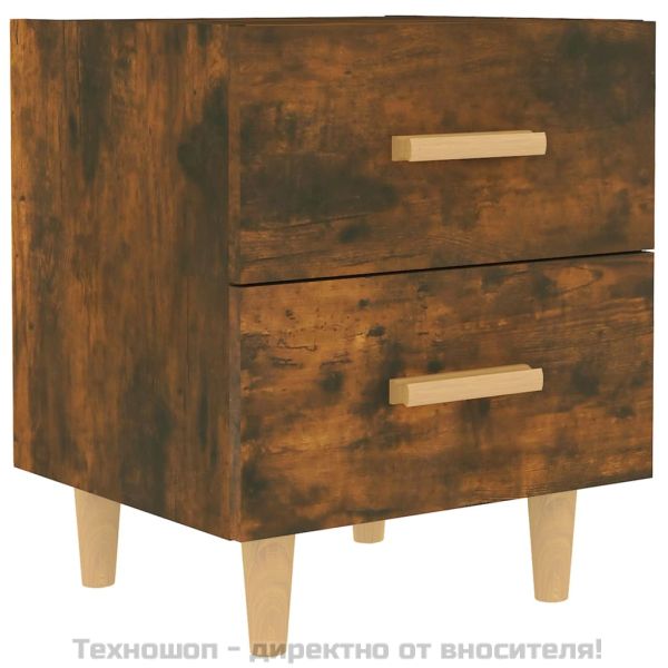 Нощно шкафче, опушен дъб, 40x35x47,5 см