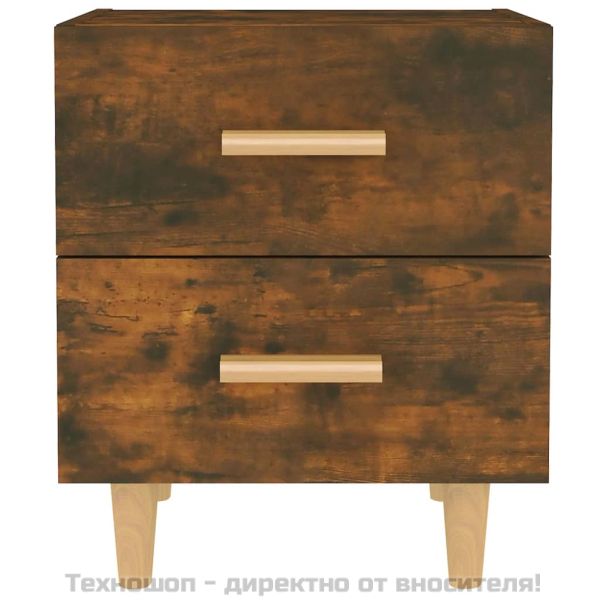 Нощно шкафче, опушен дъб, 40x35x47,5 см