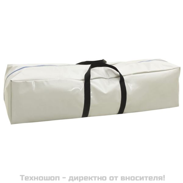 Надуваем дюшек за гимнастика с помпа, 300x100x15 см, PVC, зелен