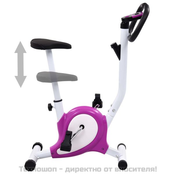 Велоергометър с ремъчно задвижване, лилав