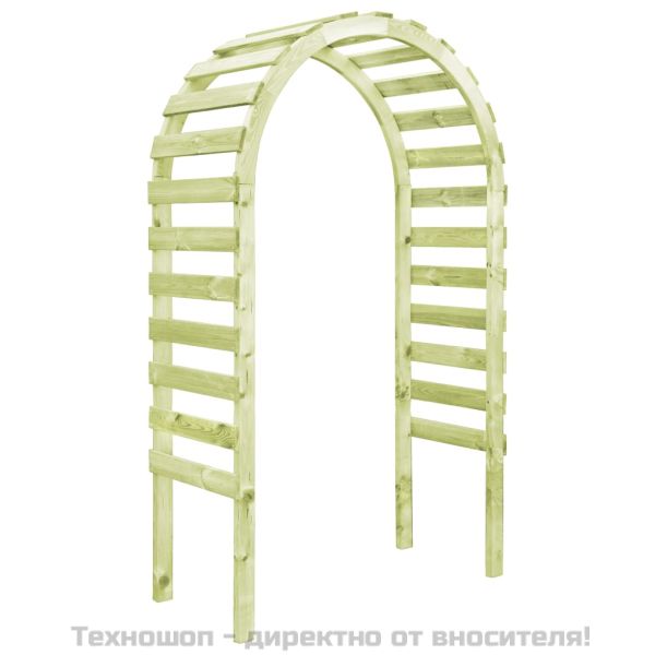 Градинска пергола, 130x60x230 см, импрегниран бор