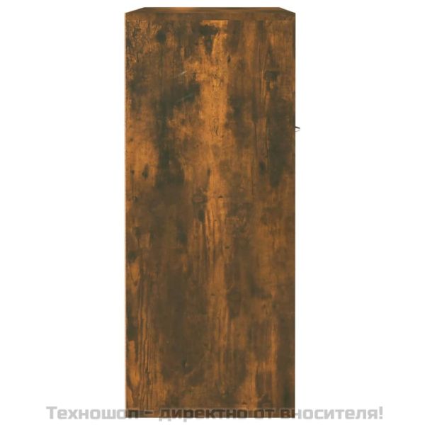 Шкаф за обувки, опушен дъб, 60x35x84 см, инженерно дърво