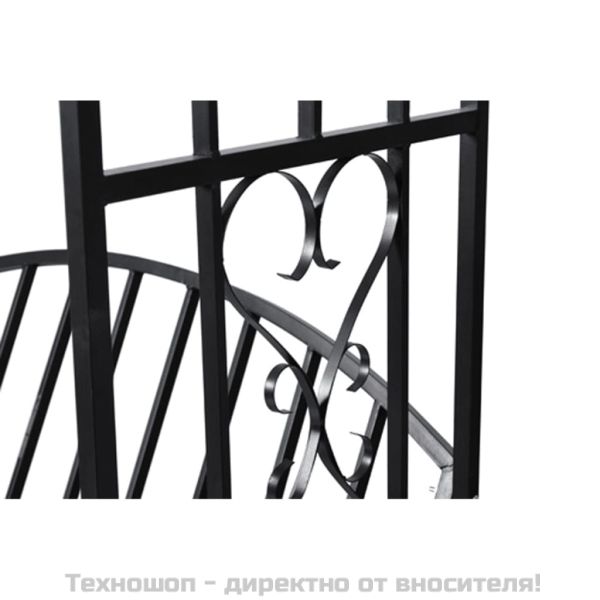 Градинска арка за рози с пейка