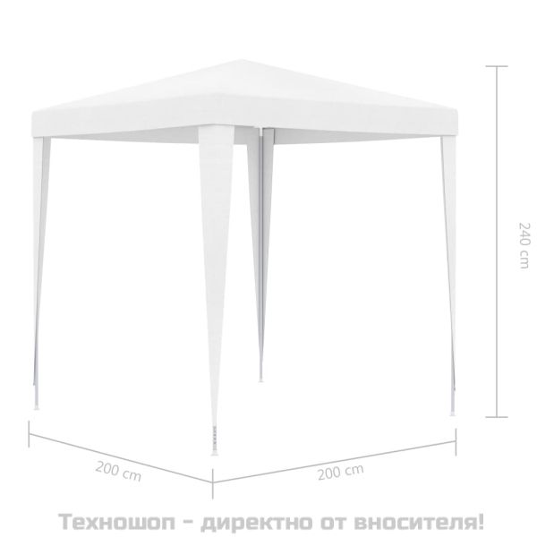 Парти шатра, 2x2 м, бяла