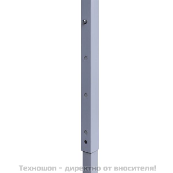Професионална сгъваема парти шатра, 3x3 м, стомана, бяла