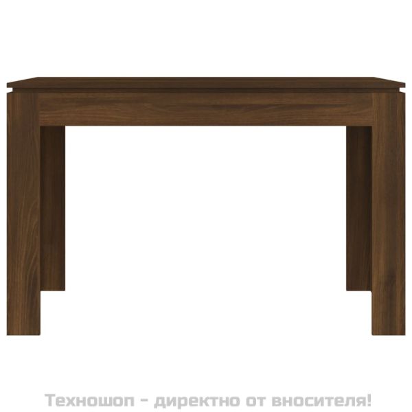 Трапезна маса, кафяв дъб, 120x60x76 см, инженерно дърво