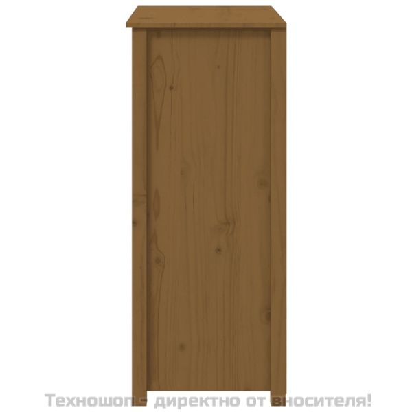 Висок шкаф, меденокафяв, 83x41,5x100 см, бор масив