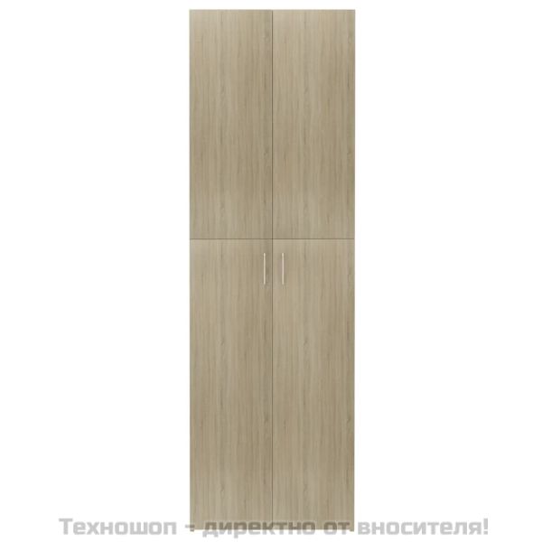 Офис шкаф, дъб сонома, 60x32x190 см, инженерно дърво