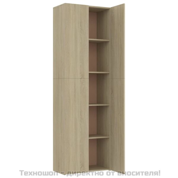Офис шкаф, дъб сонома, 60x32x190 см, инженерно дърво