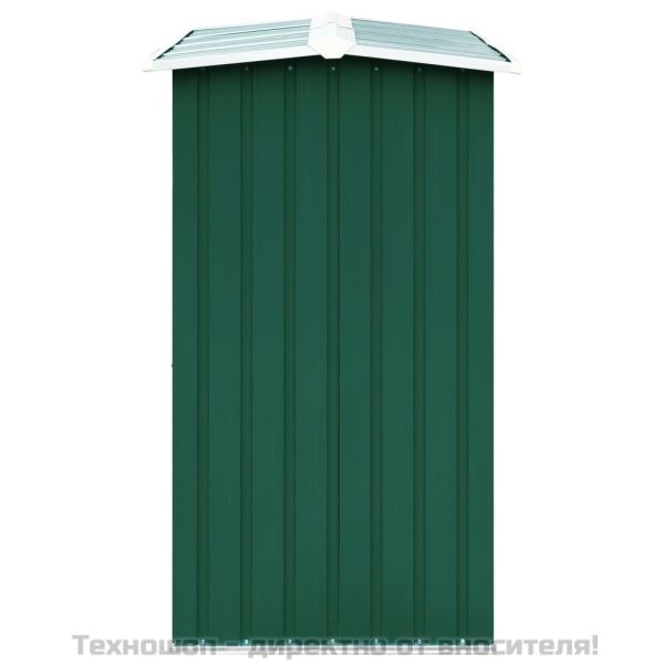 Навес за дърва, поцинкована стомана, 172x91x154 см, зелен