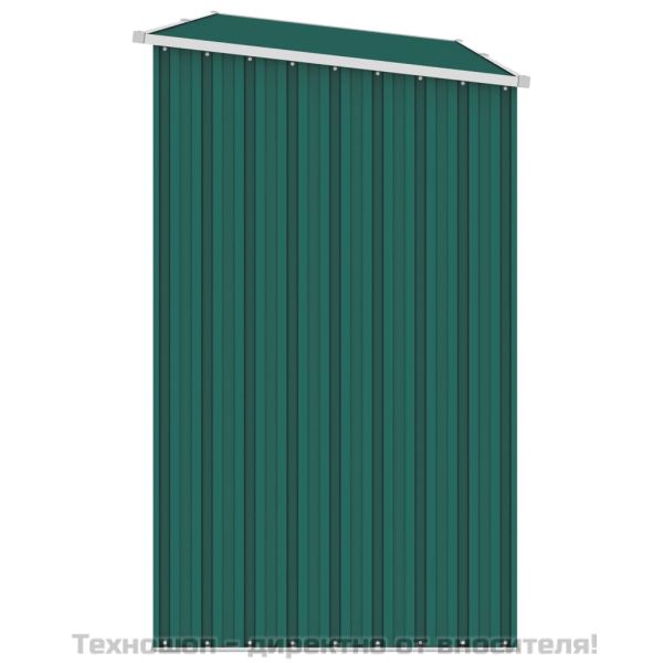 Градински навес зелен 245x98x159 см поцинкована стомана