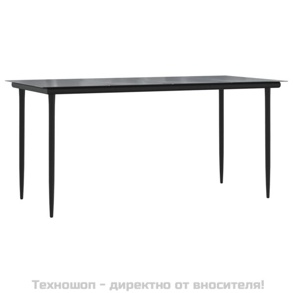 Градински трапезен комплект от 7 части, полиратан