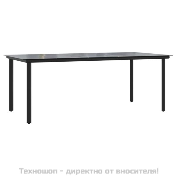 Градински трапезен комплект, 9 части, полиратан